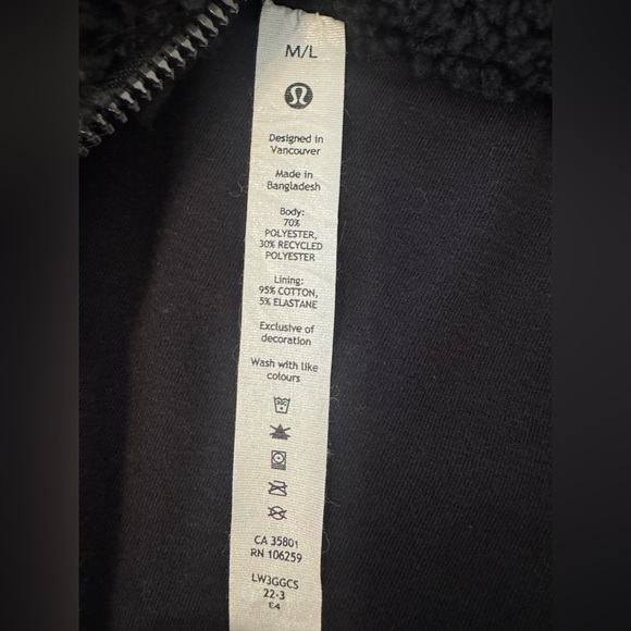 Lululemon Scuba Oversized Fleece Funnel-Neck Half-Zip Sherpa Sweatshirt Size M/L - Picture 10 of 10